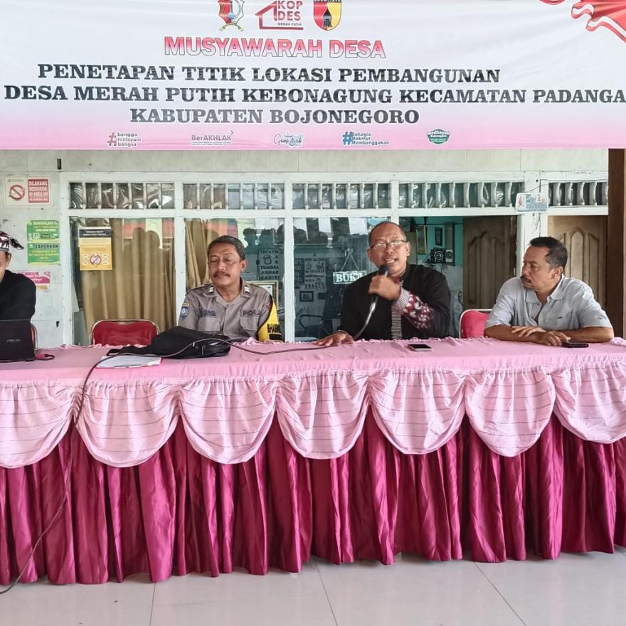 TITIK LOKASI PEMBANGUNAN KOPERASI DESA  MERAH PUTIH KEBONAGUNG